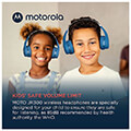 motorola moto jr300 bl mple asyrmata on ear bluetooth paidika akoystika me splitter extra photo 11