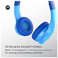 motorola moto jr300 bl mple asyrmata on ear bluetooth paidika akoystika me splitter extra photo 4