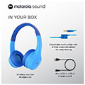 motorola moto jr300 bl mple asyrmata on ear bluetooth paidika akoystika me splitter extra photo 6