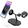 maxlife mxwc 03 3in1 wireless charger 15w black extra photo 4