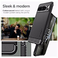 spigen rugged armor matte black for google pixel 8 pro extra photo 2