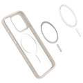 spigen ultra hybrid magsafe frost natural titanium for iphone 15 pro max extra photo 3