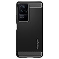 spigen rugged armor matte black for xiaomi poco f4 redmi k40s extra photo 1