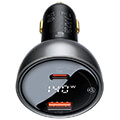 baseus superme car charger usb c 140w black extra photo 1