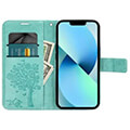 mezzo book case for samsung a14 4g a14 5g tree green extra photo 1