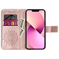 mezzo book case for xiaomi redmi note 13 5g mandala rose gold extra photo 3