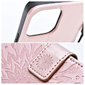 mezzo book case for xiaomi redmi note 13 5g mandala rose gold extra photo 4