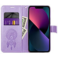 mezzo book case for xiaomi redmi note 13 pro 5g dreamcatcher purple extra photo 2