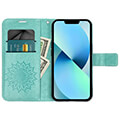 mezzo book case for xiaomi redmi note 13 pro 5g mandala green extra photo 3