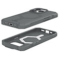 uag essential armor magsafe silver for iphone 15 pro extra photo 1