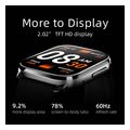 qcy gs s5 smartwatch black extra photo 1