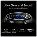 qcy gt s3 smartwatch black extra photo 4