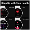 qcy gt s8 smartwatch gray extra photo 2