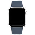 apple watch se 2023 mre13 40mm silver aluminium case s m storm blue sport band extra photo 2