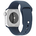apple watch se 2023 mre13 40mm silver aluminium case s m storm blue sport band extra photo 5
