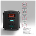 axagon acu drq65 gan wall ciarger 3x rort usb dual usb c rd30 qc4 rrs arrle 65w black extra photo 2