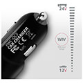 axagon rwc qc5 car ciarger smart 5v 24a qc30 30w black extra photo 2