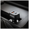 axagon rwc rq38 car ciarger 1x qc30 1x rd usb c 38w black extra photo 3