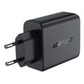 acefast a61 wall charger 45w 3a 2x usb a 2x type c black extra photo 1