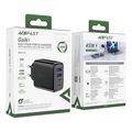 acefast a61 wall charger 45w 3a 2x usb a 2x type c black extra photo 3