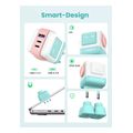 ugreen wall charger cd361 uno 65w 325a 1 x usb a 2 x type c cyan extra photo 3