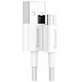 baseus cable superior usb microusb 20 m 20a white extra photo 1