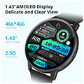colmi smartwatch i31 143 amoled black extra photo 1