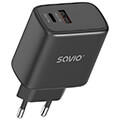 savio la 06 b wall usb charger quick charge power delivery 30 30w extra photo 1