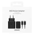 samsung ep t4511xb wall charger 45w 405a 1x type c type c cable black extra photo 5