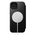 nomad modern leather folio black for iphone 15 pro extra photo 1