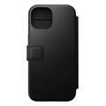 nomad modern leather folio black for iphone 15 pro extra photo 2