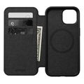 nomad modern leather folio black for iphone 15 pro extra photo 5