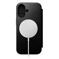 nomad modern leather folio black for iphone 16 extra photo 1