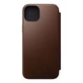 nomad modern leather folio brown for iphone 15 pro extra photo 1