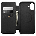 nomad modern leather folio brown for iphone 16 plus extra photo 4