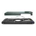 spigen tough armor magsafe abyss green for iphone 16 pro extra photo 3