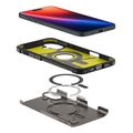 spigen tough armor magsafe gunmetal for iphone 16 plus extra photo 2