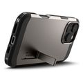 spigen tough armor magsafe gunmetal for iphone 16 pro extra photo 3