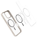 spigen ultra hybrid magsafe frost natural titanium for iphone 16 pro max extra photo 2