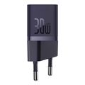baseus mini wall charger gan5 30w purple extra photo 1