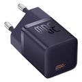 baseus mini wall charger gan5 30w purple extra photo 2