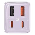 baseus gan6 pro fast charger 65w 2x usb 2x type c star purple extra photo 4