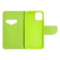 fancy book case for nokia 230 navy lime extra photo 1