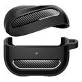 spigen rugged armor matte black for samsung galaxy buds 3 pro 3 extra photo 1