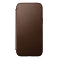 nomad leather magsafe folio brown for iphone 14 plus extra photo 1