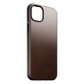 nomad modern leather magsafe case brown for iphone 14 plus extra photo 1