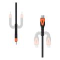 uag rugged kevlar cabel usb c for usb c 15m black orange bulk extra photo 2 uag rugged kevlar cabel usb c for usb c 15m black orange bulk extra photo 2