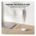 4smarts wall charger flatplug slim dual 45w gan 2x type c usb adaptor white extra photo 5