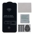 tempered glass 10d for iphone 16 plus 67 black frame extra photo 1