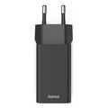 hama fast charger 1x usb c pd 3x usb a mini charger 35 w black extra photo 3